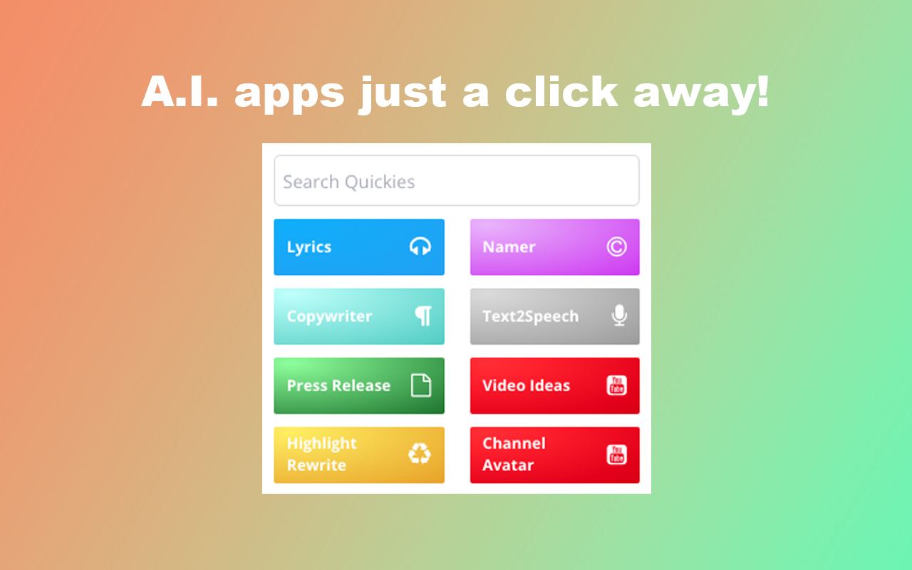 Quickie AI chrome谷歌浏览器插件_扩展第1张截图