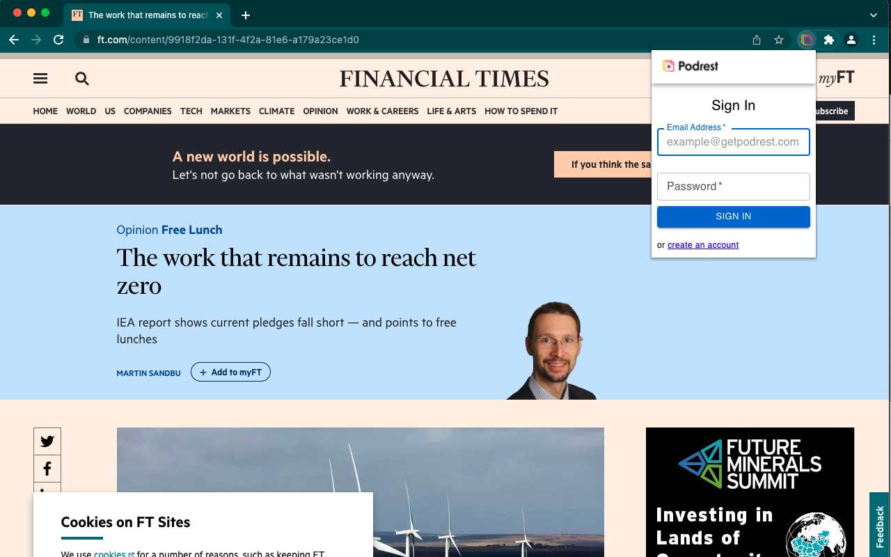 Podrest chrome谷歌浏览器插件_扩展第1张截图