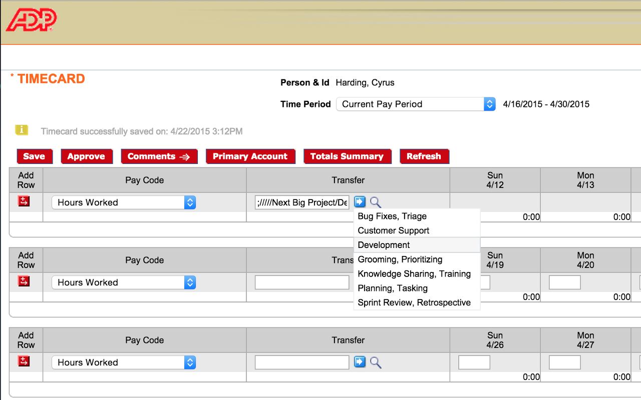 Easy ADP Timecards chrome谷歌浏览器插件_扩展第1张截图