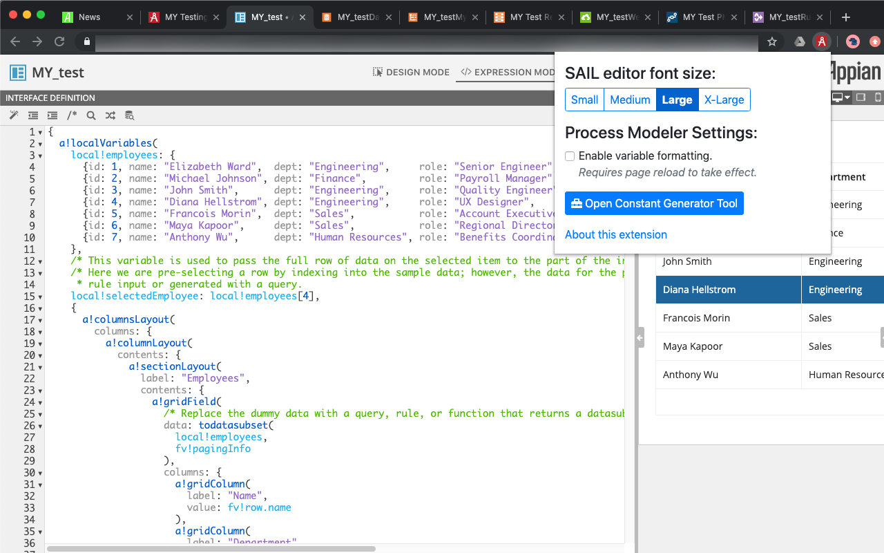 Appian Dev Tools chrome谷歌浏览器插件_扩展第3张截图