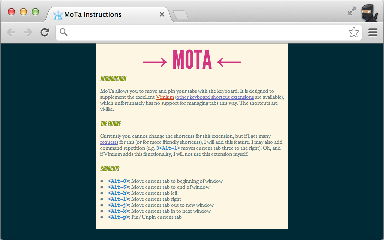 MoTa chrome谷歌浏览器插件_扩展第1张截图
