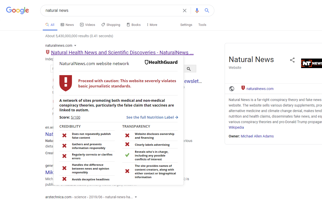 HealthGuard chrome谷歌浏览器插件_扩展第2张截图