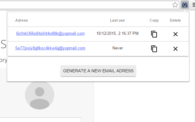 Yopmail Helper chrome谷歌浏览器插件_扩展第1张截图