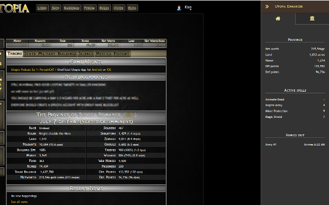 Utopia Enhancer chrome谷歌浏览器插件_扩展第1张截图