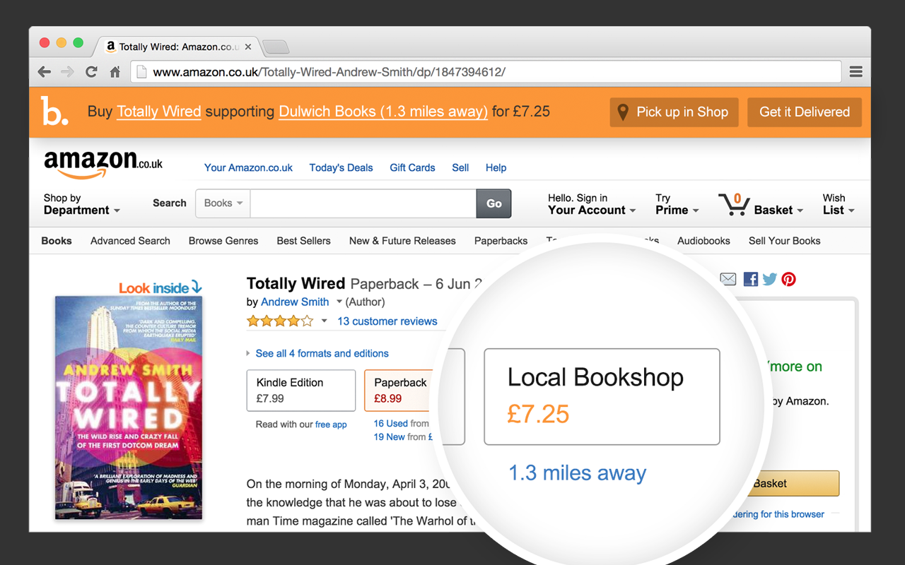 Bookindy – Browse Amazon, buy independent chrome谷歌浏览器插件_扩展第1张截图