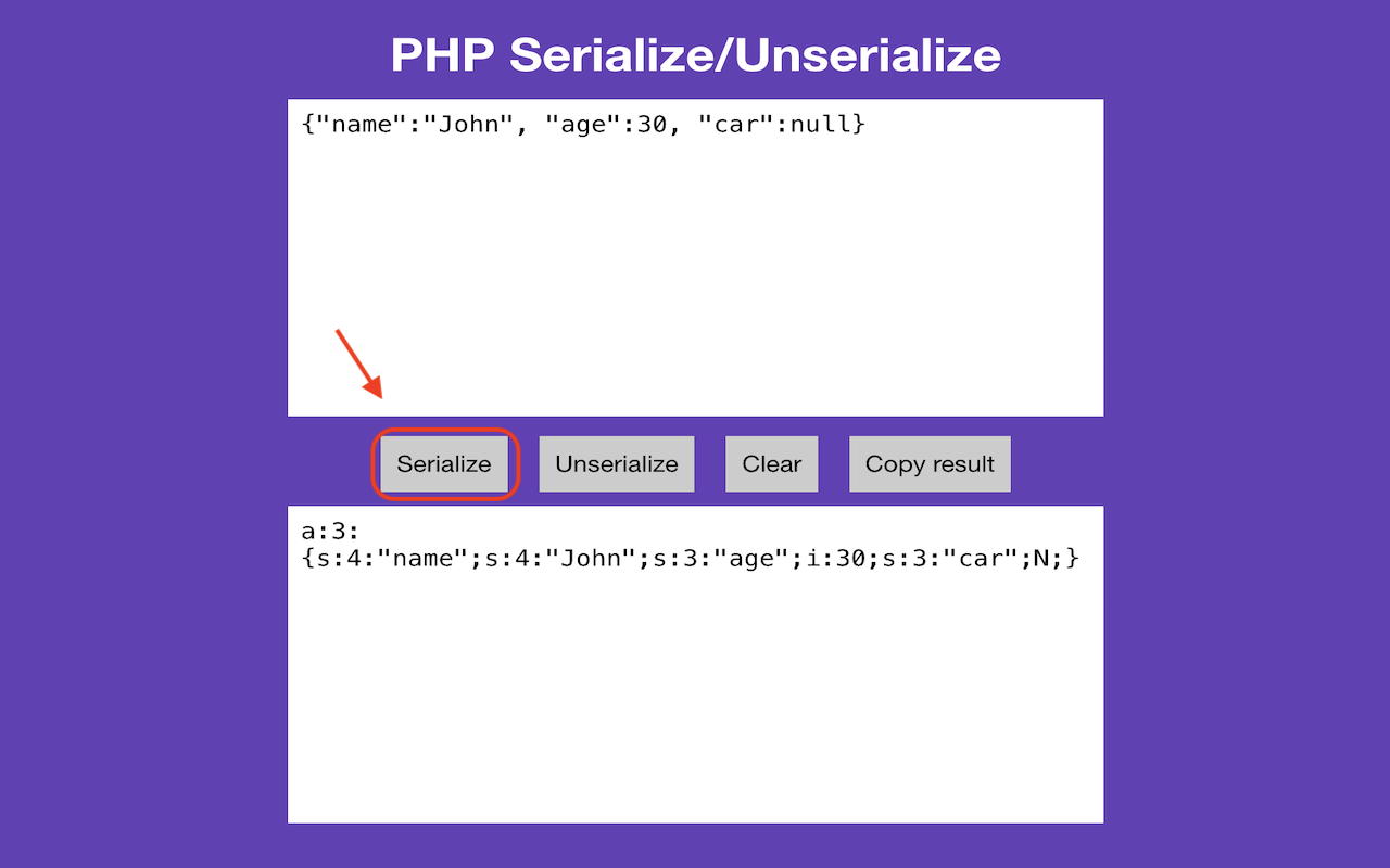 PHP Serialize/Unserialize chrome谷歌浏览器插件_扩展第2张截图