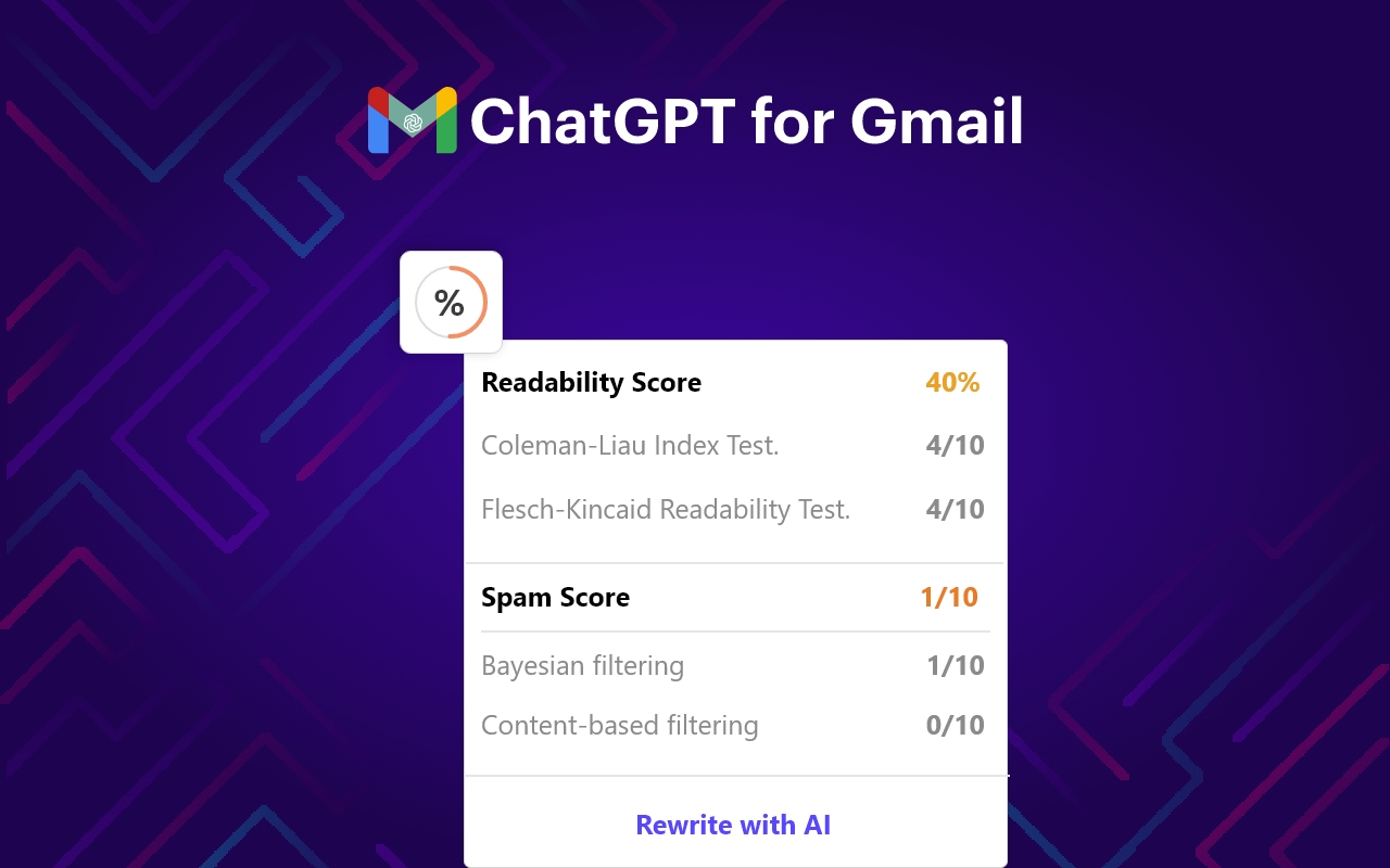ChatGPT for Gmail chrome谷歌浏览器插件_扩展第2张截图