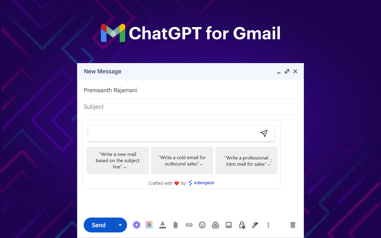 ChatGPT for Gmail chrome谷歌浏览器插件_扩展第3张截图