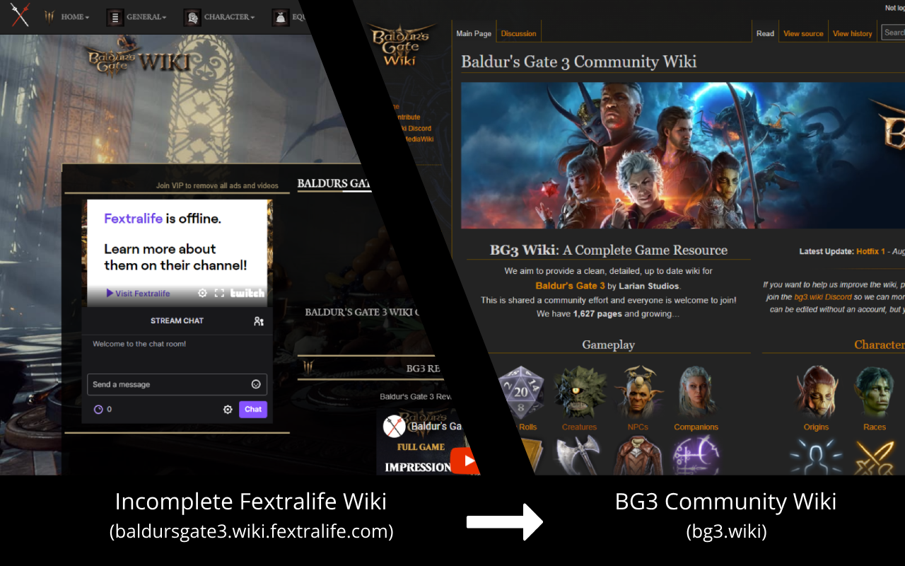 BG3 Wiki Redirector chrome谷歌浏览器插件_扩展第1张截图