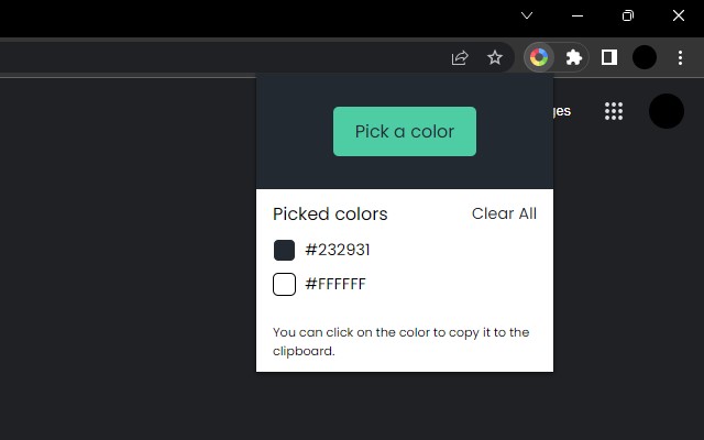 Simple Color Picker chrome谷歌浏览器插件_扩展第2张截图