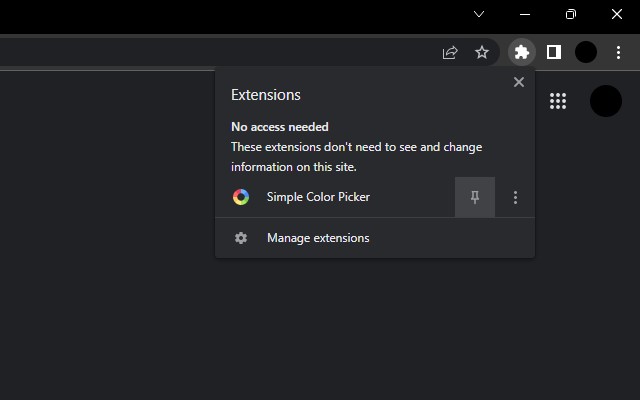 Simple Color Picker chrome谷歌浏览器插件_扩展第3张截图