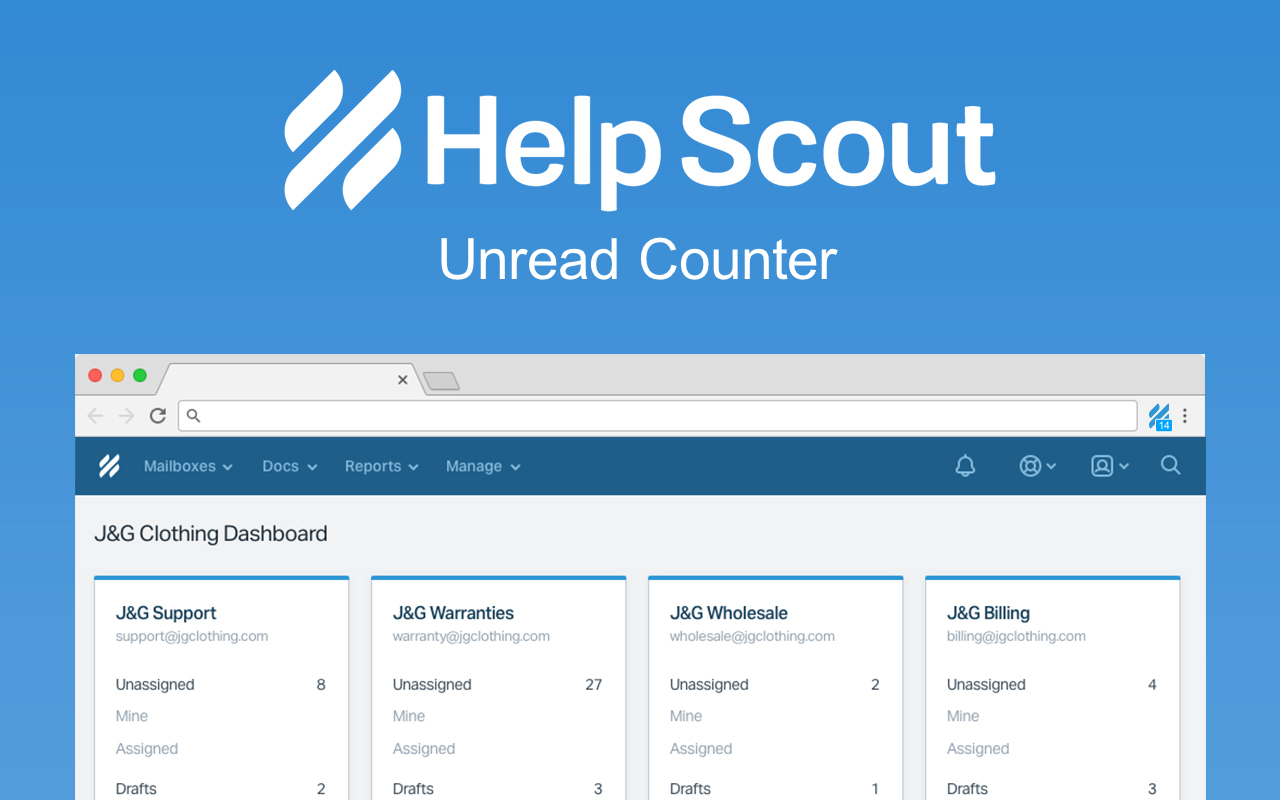Help Scout Unread Counter chrome谷歌浏览器插件_扩展第1张截图
