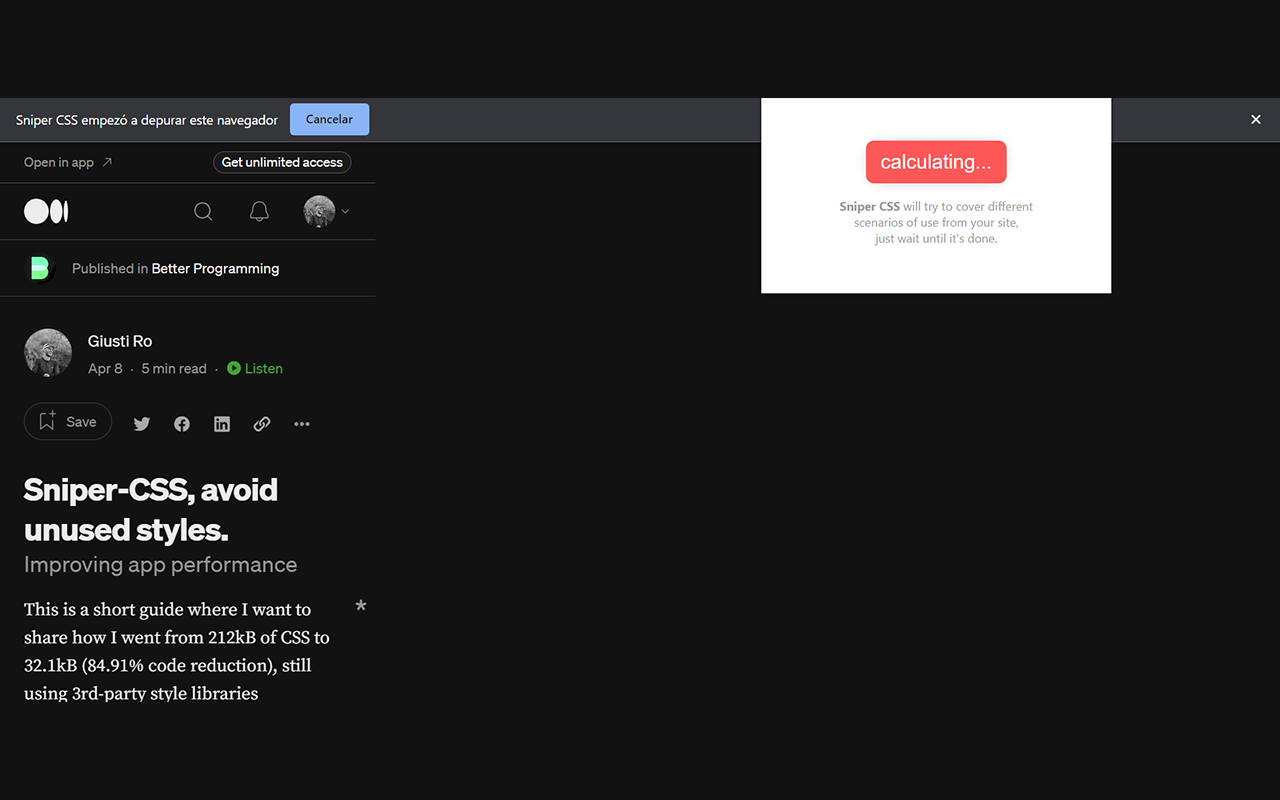 Sniper CSS chrome谷歌浏览器插件_扩展第2张截图
