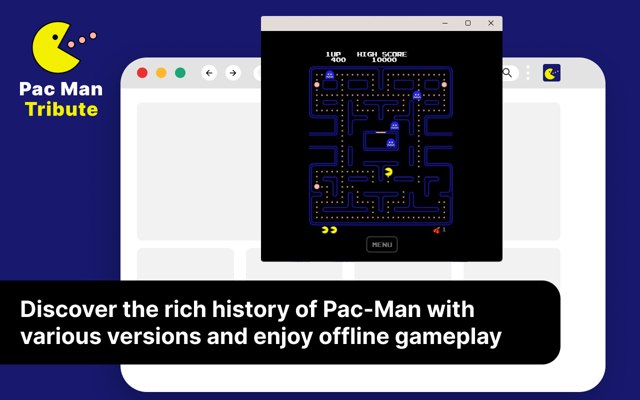 Pac Man Tribute chrome谷歌浏览器插件_扩展第1张截图