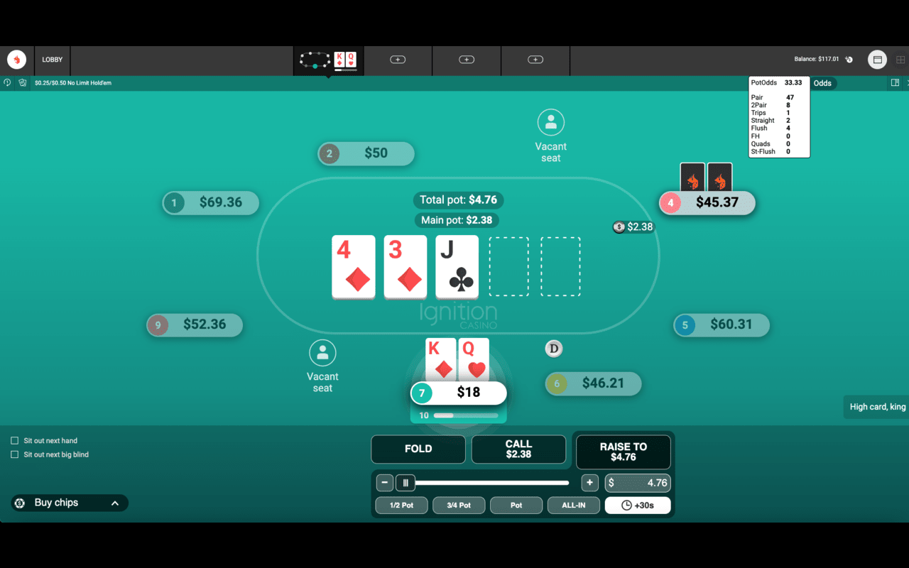 Ignition Poker Odds chrome谷歌浏览器插件_扩展第1张截图