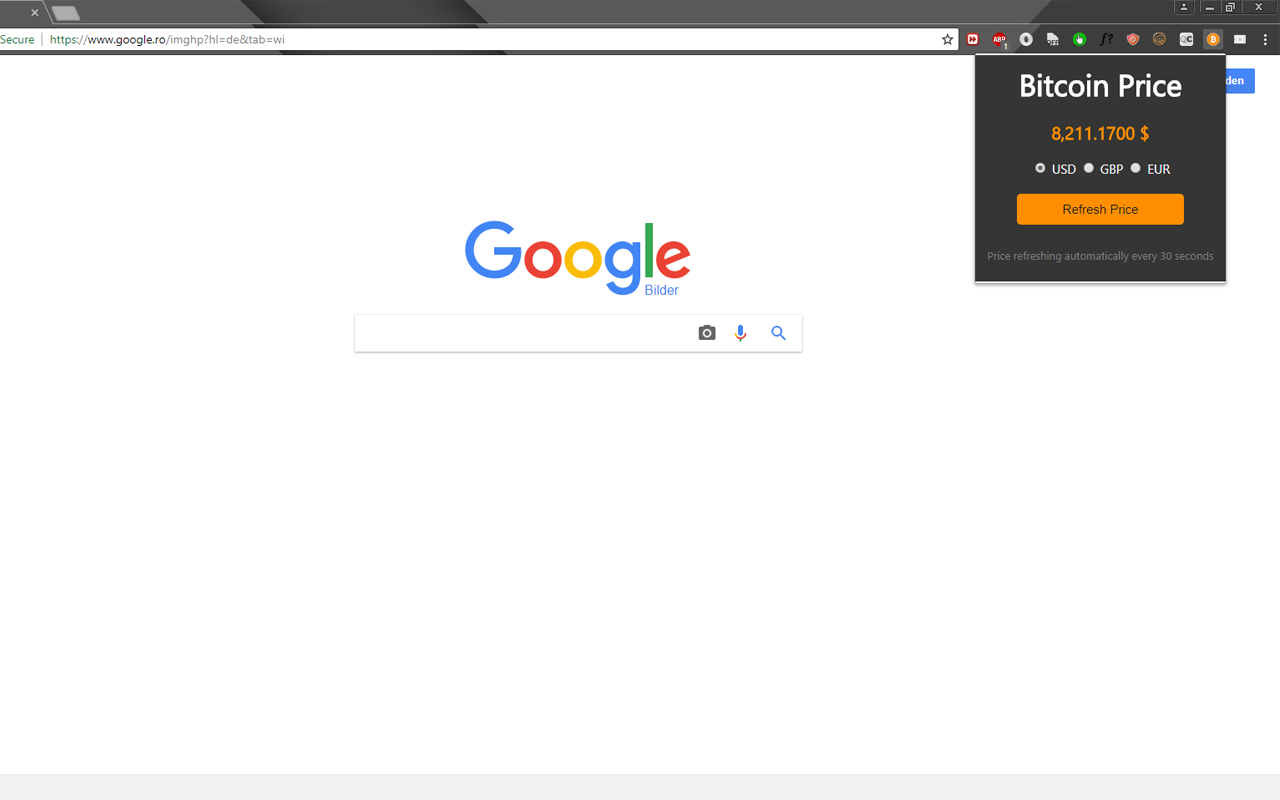 Bitcoin Price Widget chrome谷歌浏览器插件_扩展第3张截图