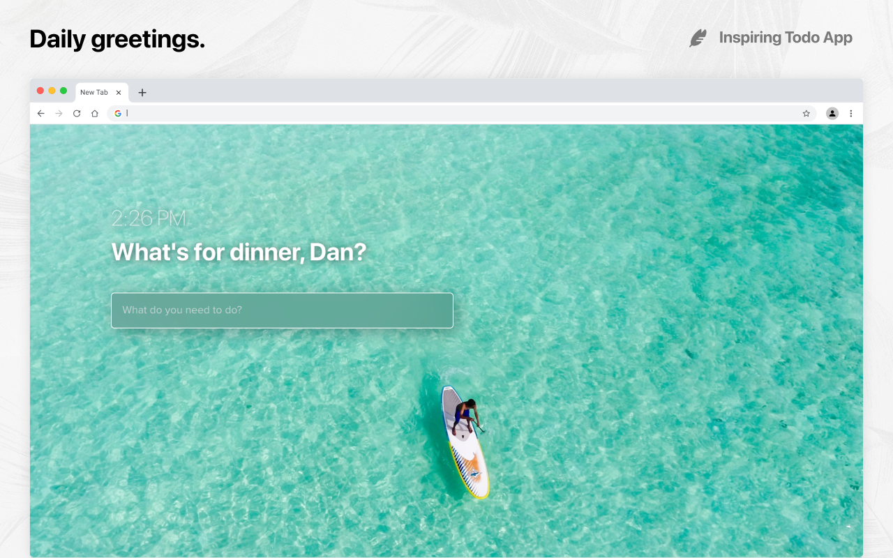 Inspiring Todo App chrome谷歌浏览器插件_扩展第1张截图
