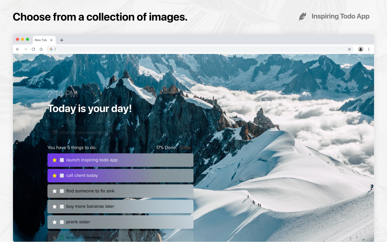 Inspiring Todo App chrome谷歌浏览器插件_扩展第4张截图
