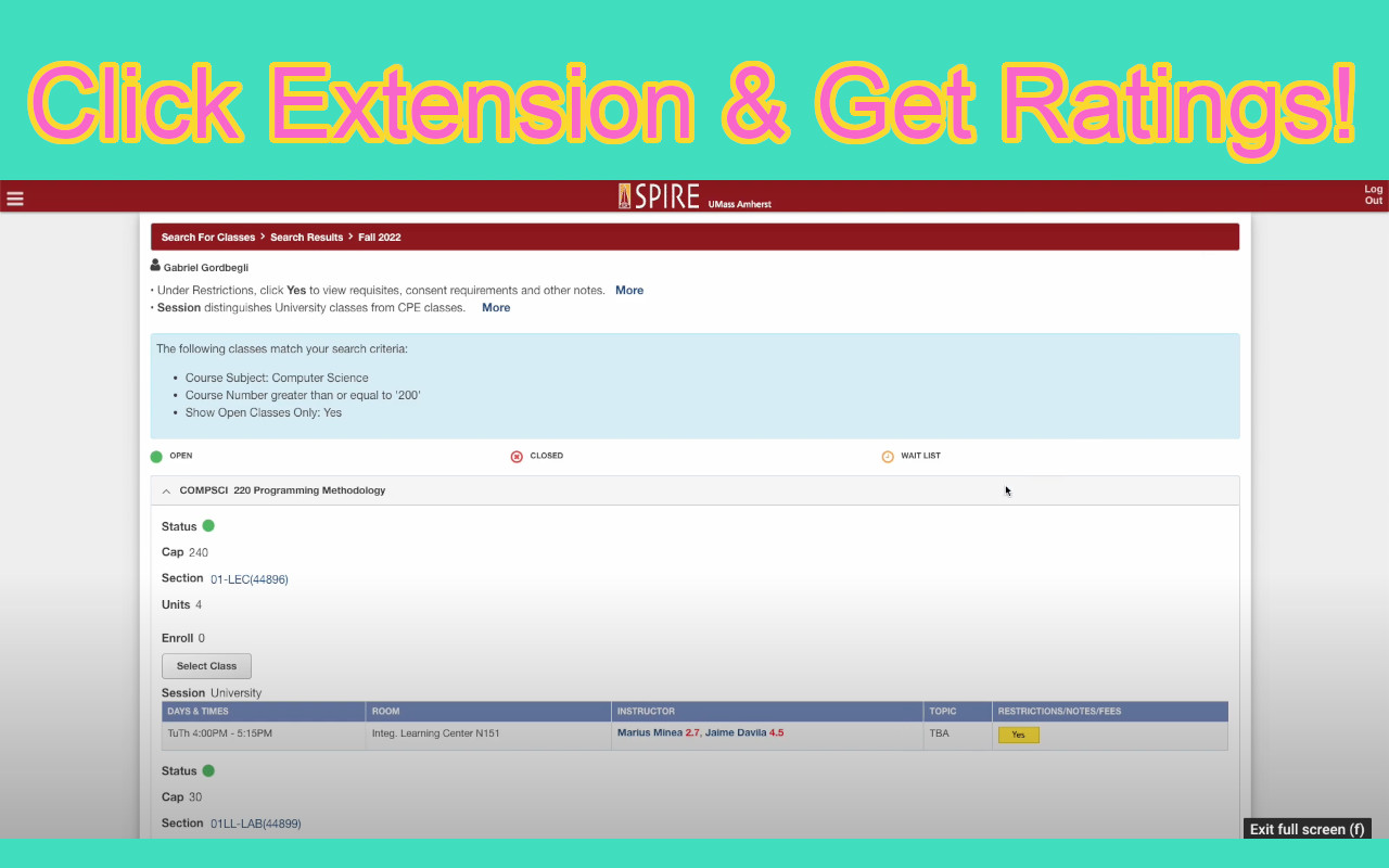 RMP for Spire chrome谷歌浏览器插件_扩展第1张截图