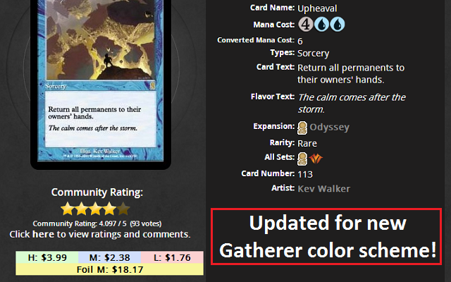 MTG Price Gatherer chrome谷歌浏览器插件_扩展第3张截图