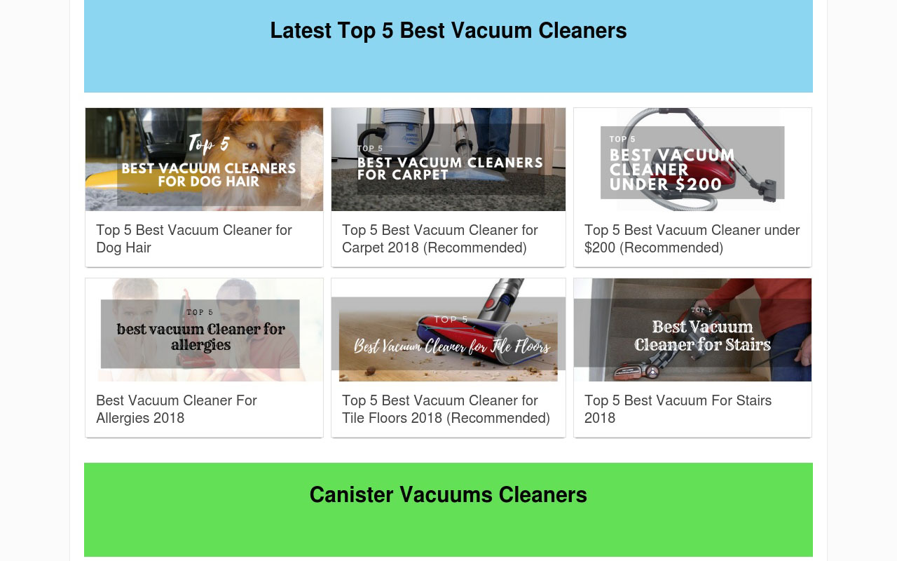 Best Vacuum for Carpet chrome谷歌浏览器插件_扩展第1张截图