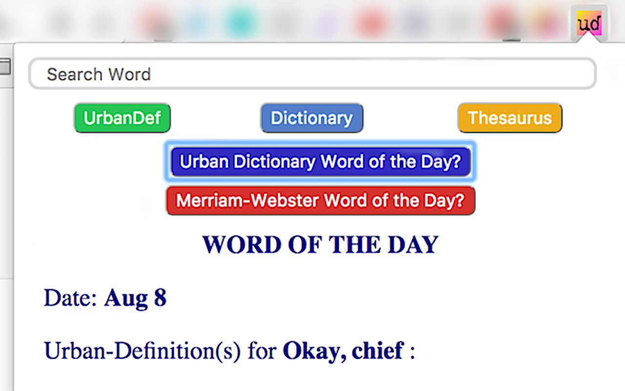 UD + Dictionary Search Tool chrome谷歌浏览器插件_扩展第1张截图