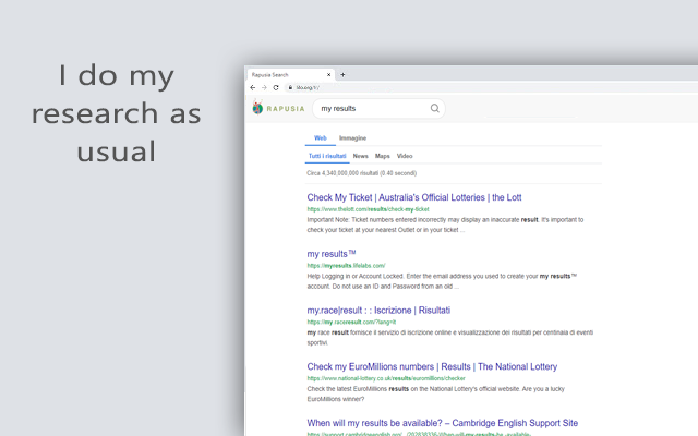 Rapusia - Search Engine chrome谷歌浏览器插件_扩展第1张截图