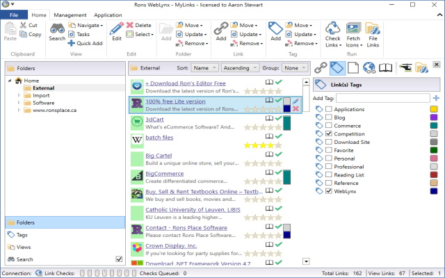 Rons WebLynx Integration chrome谷歌浏览器插件_扩展第1张截图