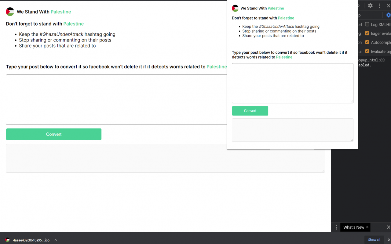 Palestine Post Editor chrome谷歌浏览器插件_扩展第1张截图