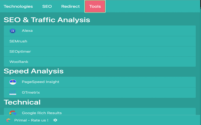 SEO Toolkit by Primal chrome谷歌浏览器插件_扩展第2张截图