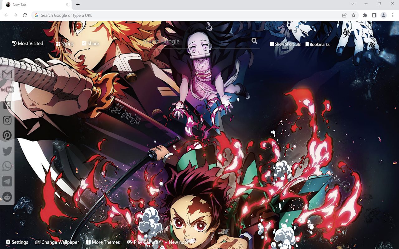 Demon Slayer Kimetsu no Yaiba Wallpaper chrome谷歌浏览器插件_扩展第2张截图
