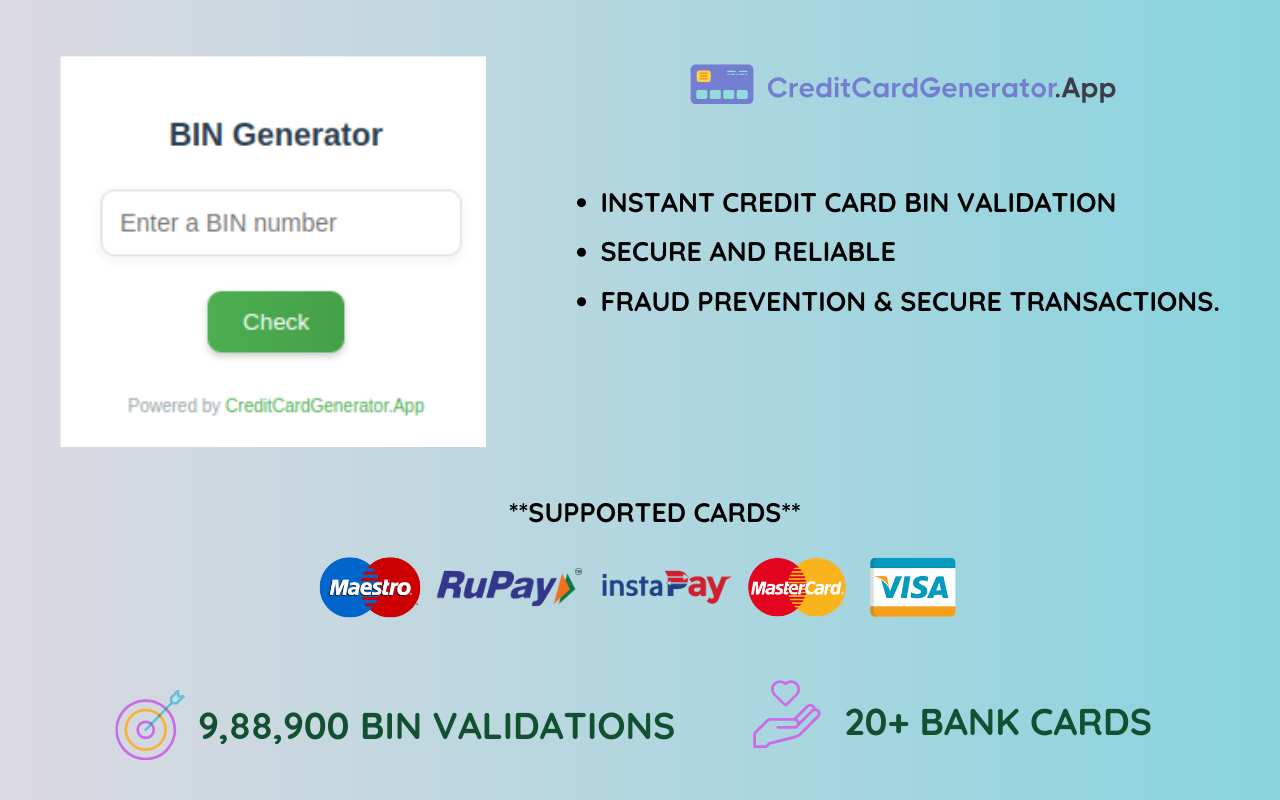 BIN Generator chrome谷歌浏览器插件_扩展第1张截图