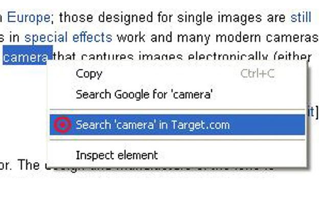 Right click search in Target chrome谷歌浏览器插件_扩展第1张截图