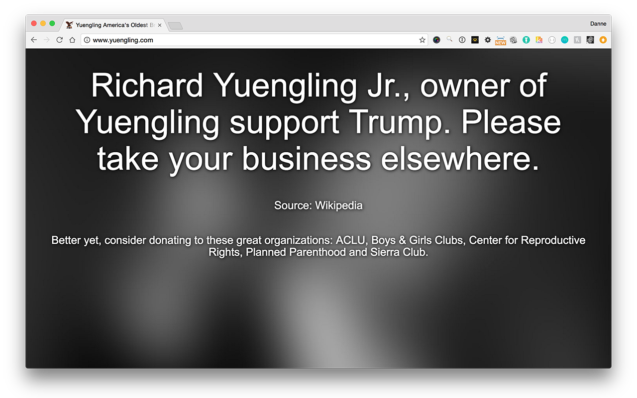 Dont Support Trump Supporters chrome谷歌浏览器插件_扩展第1张截图