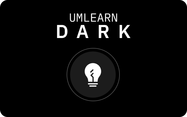 UMLearn Dark Theme chrome谷歌浏览器插件_扩展第1张截图