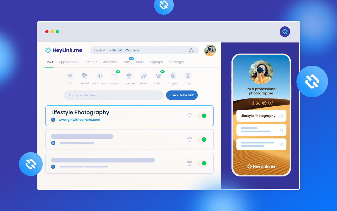 Heylink.me chrome谷歌浏览器插件_扩展第3张截图
