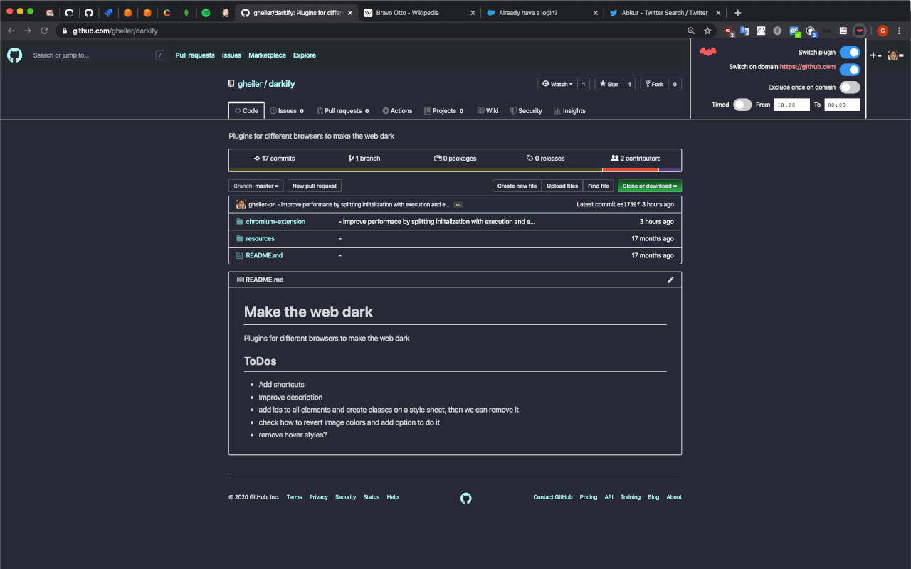 darkify chrome谷歌浏览器插件_扩展第2张截图
