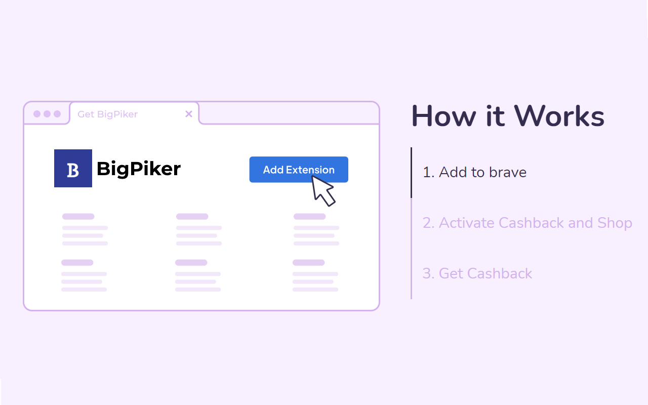 BigPiker - Get Cashback on online Shopping chrome谷歌浏览器插件_扩展第2张截图