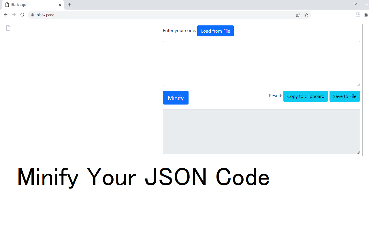 JSON Minifier chrome谷歌浏览器插件_扩展第1张截图