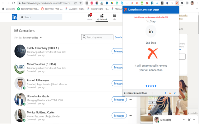 Linkedin Connection Eraser chrome谷歌浏览器插件_扩展第2张截图