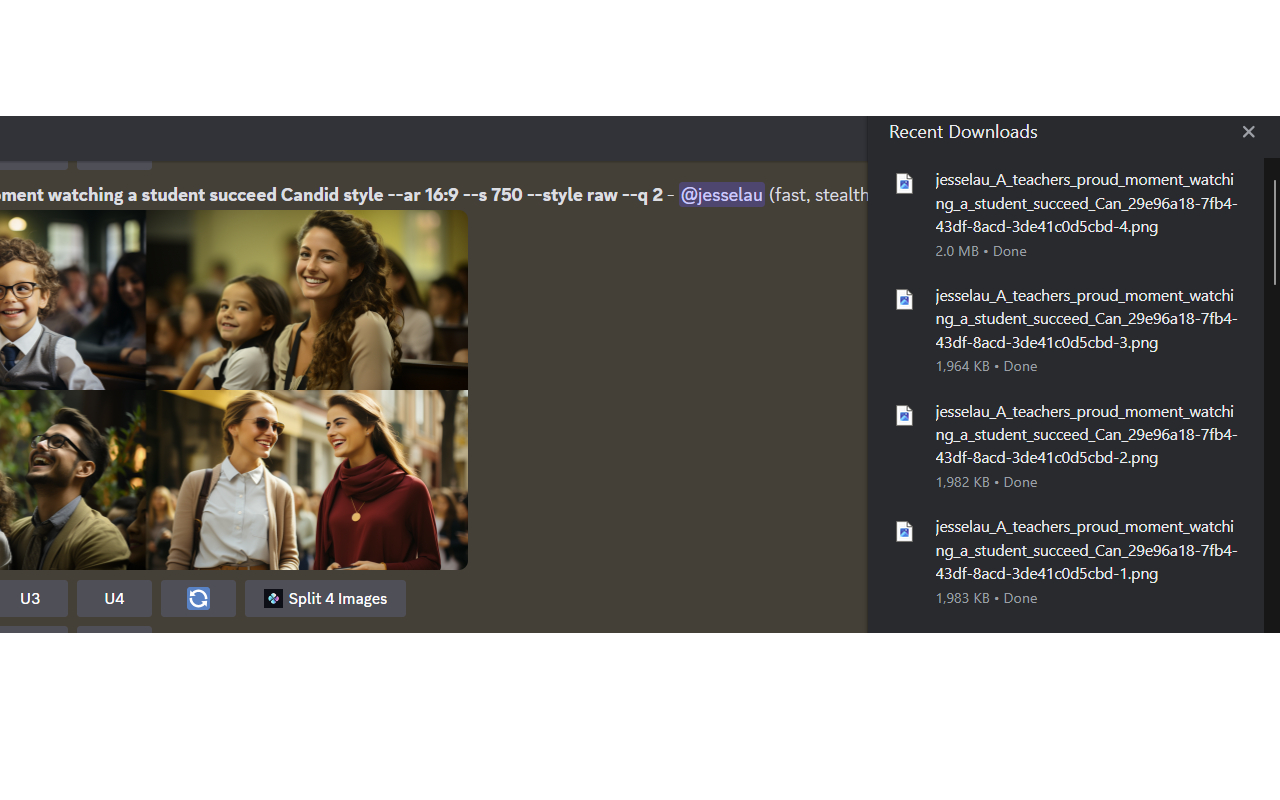 Midjourney Image Splitter chrome谷歌浏览器插件_扩展第1张截图
