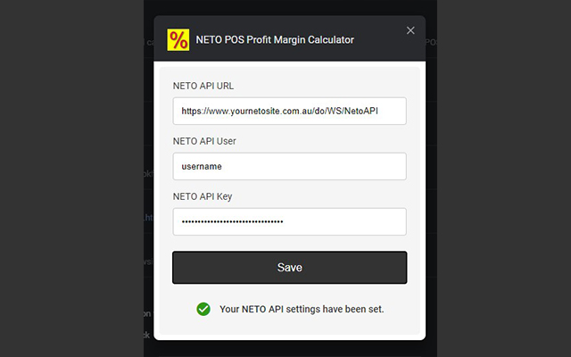 NETO POS Profit Margin Calculator chrome谷歌浏览器插件_扩展第2张截图