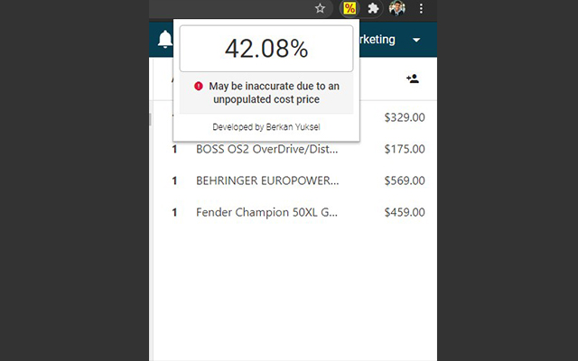 NETO POS Profit Margin Calculator chrome谷歌浏览器插件_扩展第5张截图