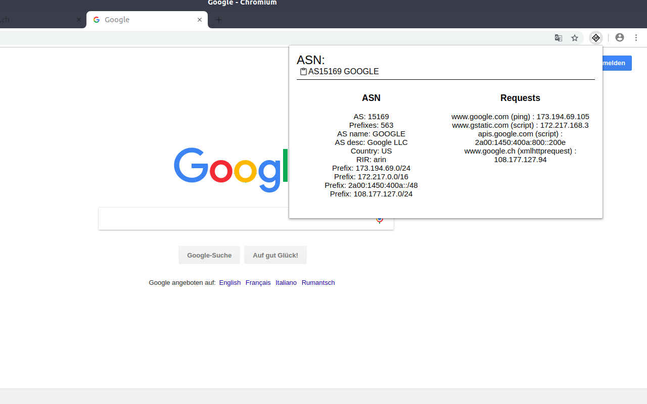 Show ASNumber chrome谷歌浏览器插件_扩展第1张截图