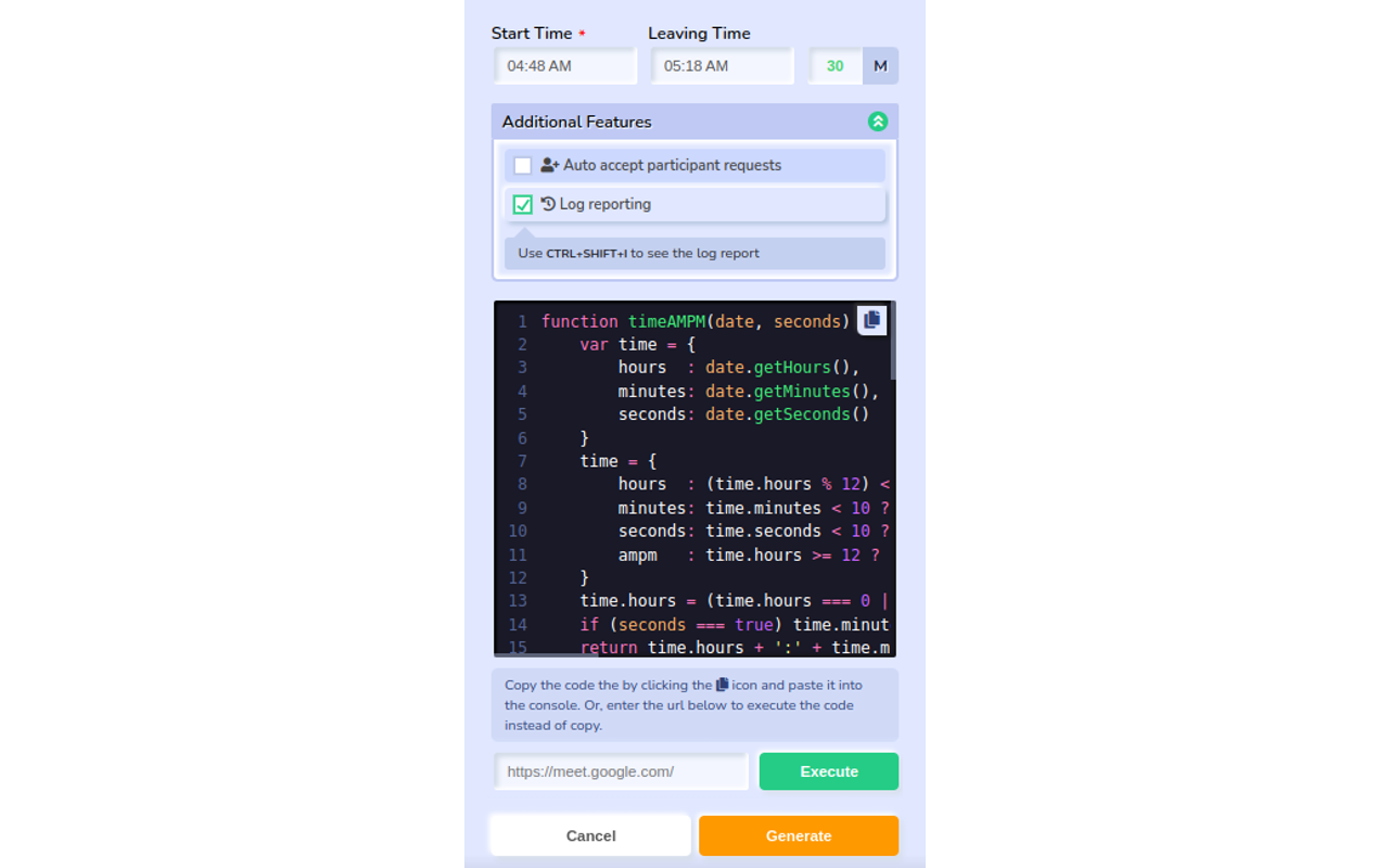 Google Meet Auto Join Pro chrome谷歌浏览器插件_扩展第2张截图