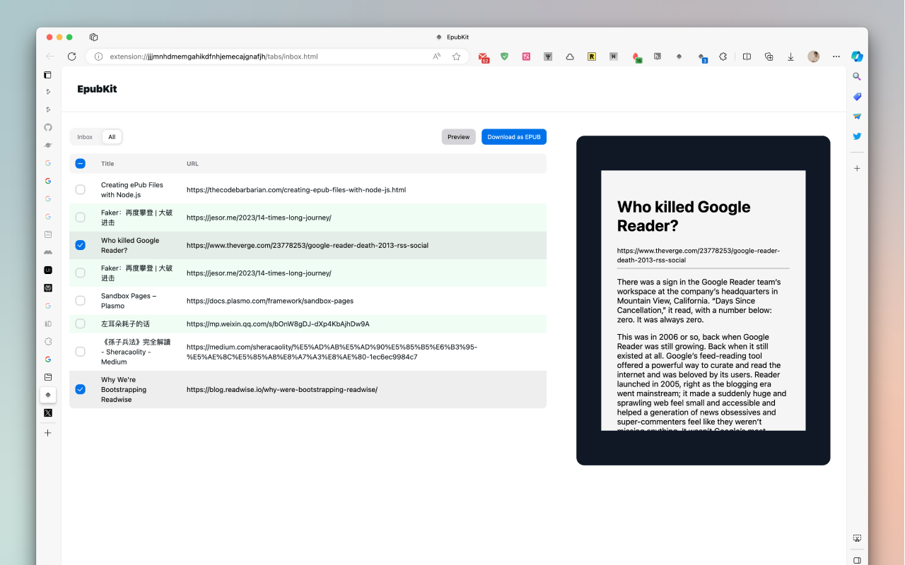EpubKit chrome谷歌浏览器插件_扩展第1张截图