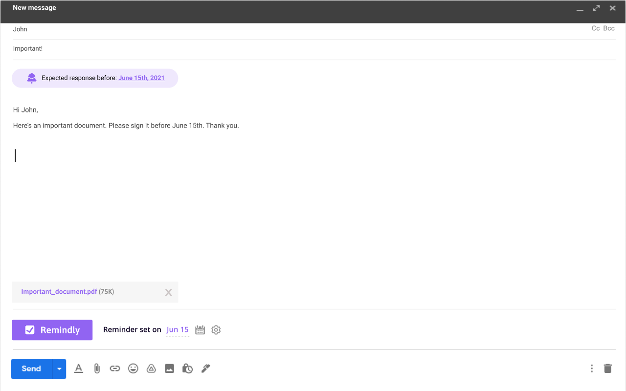 Remindly for Chrome chrome谷歌浏览器插件_扩展第1张截图