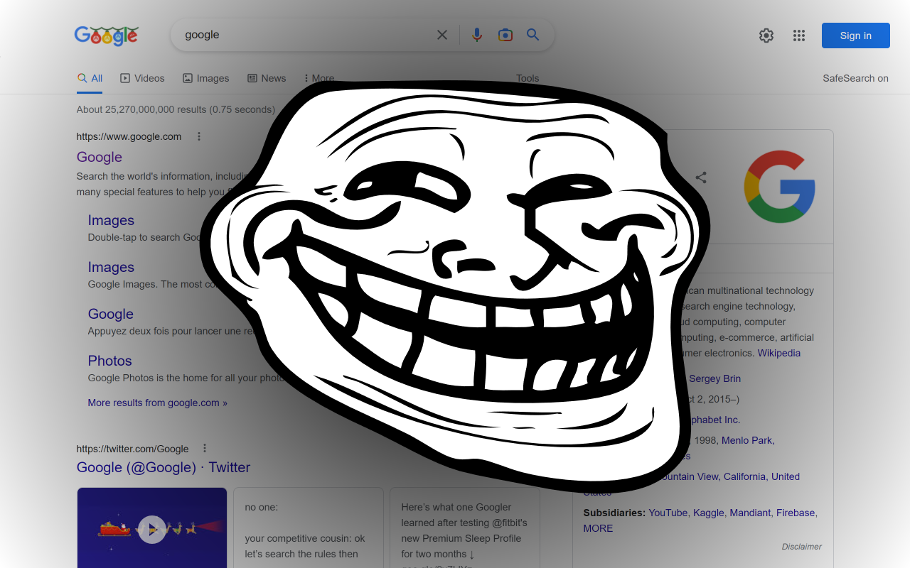 Trollface Me Chrome Extension chrome谷歌浏览器插件_扩展第1张截图