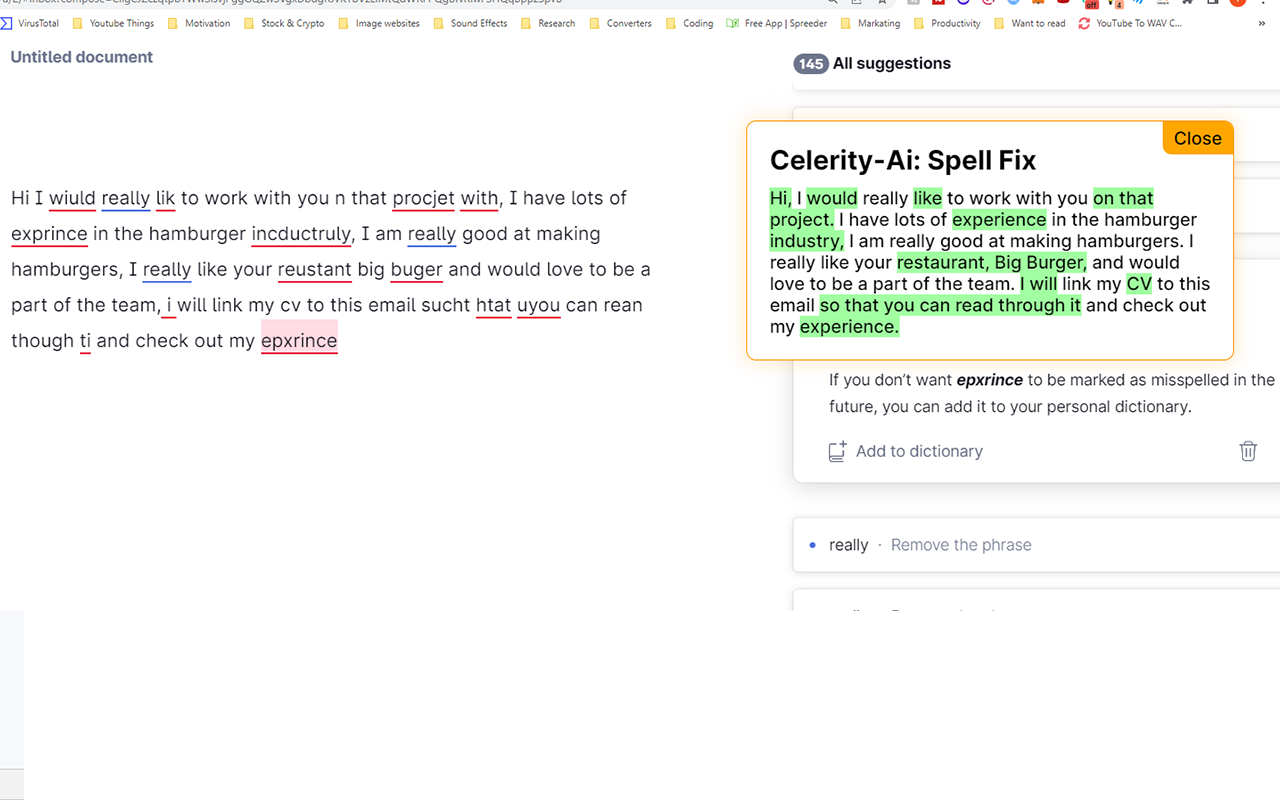 Celerity-AI Text Enhancer chrome谷歌浏览器插件_扩展第1张截图