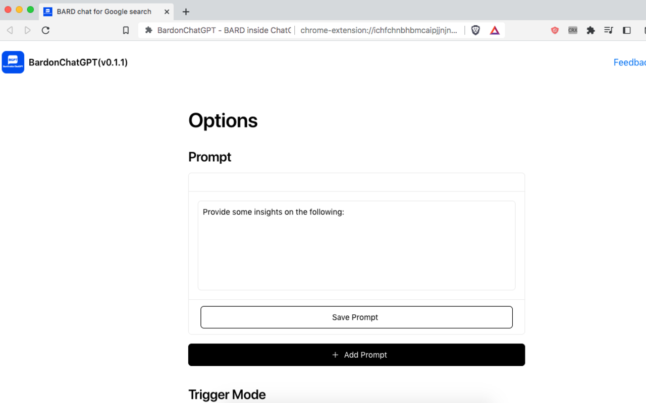 BardonChatGPT chrome谷歌浏览器插件_扩展第1张截图